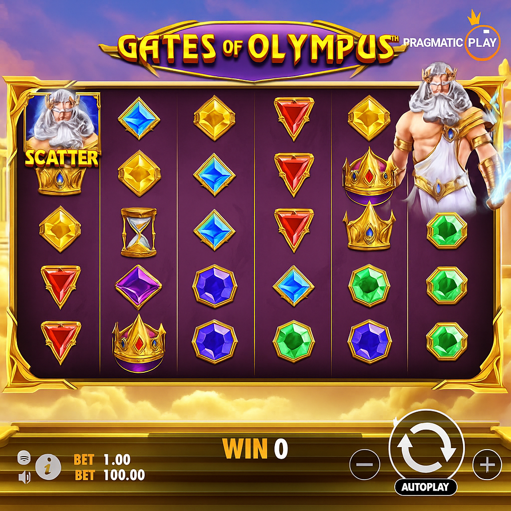 BlazeSpins - Gates of Olympus Slot - Mythologie Grecque